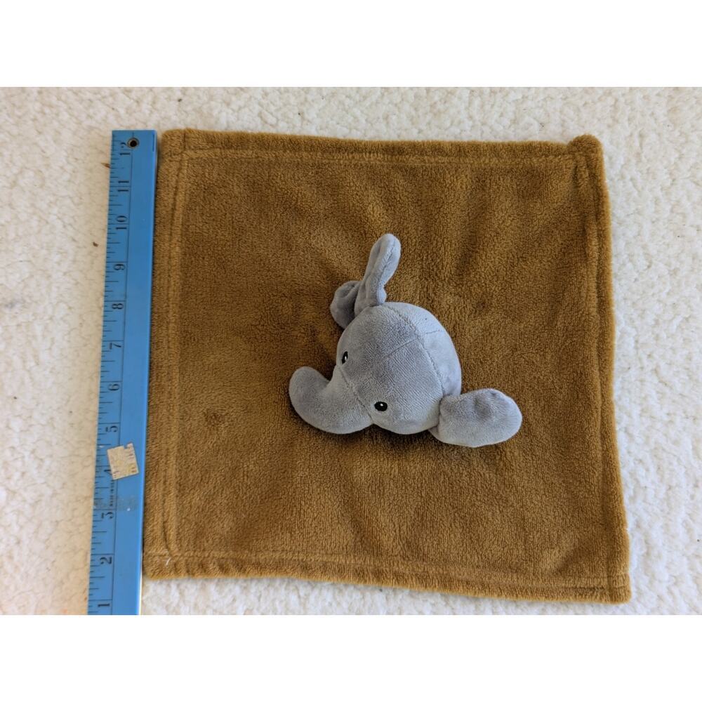 Lila & Jack Elephant Lovey Security Blanket Gray Golden Orange Plush‎ Baby Toy